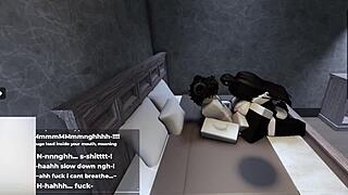 Roblox Bunny-Girl Hops on Thick Cock Till Filled