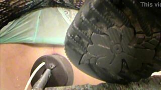 Jett Hoover rams huge cock deep in her tight asshole filling it with thick cum repeatedly. It pours out as she squirts into her own mouth three times.