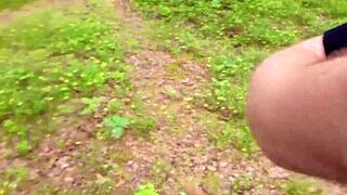 After Home Fuck Walked Out for Outdoor Deepthroat Swallow