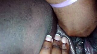 he laps her sticky black pussy clit to orgasm bliss