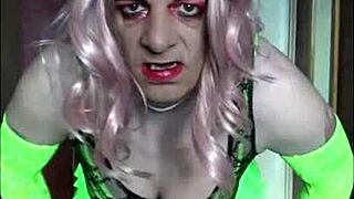 crossdressing sissy PISS LOVER begs you FILL HIS TUBE to swallow shyly