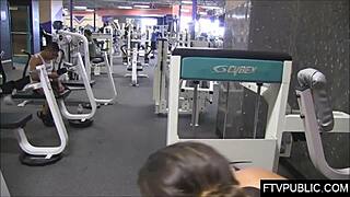 bold gym flashing turns into outdoor tits and ass public exposure adventure