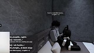 Roblox Bunny-Girl Hops on Thick Cock Till Filled