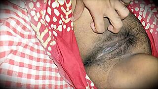 StepMom's Hairy Wet Pussy Explored Close-Up Dripping Juicy Creampie on Bush Tight Big Lips