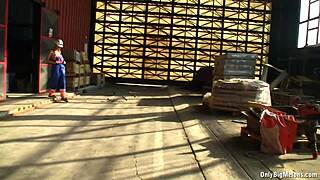 Shelby Moon's Massive Natural Tits Rip Clothes at Work Office Tease