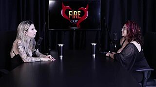 What if interview turns filthy with tattooed Brazilian swinger Melitta? See through red on Porn Cast Brazil part 3