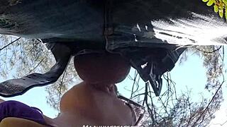 backstage slut deepthroats cameraman's cock for hot cum facial!