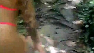 took my friends to the woods flashing our big asses around