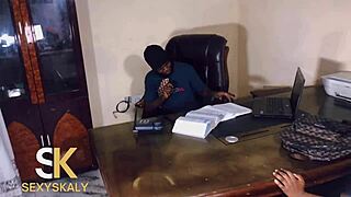 Chizzy Teacher's Ass Banged Passionately in Office After Hours