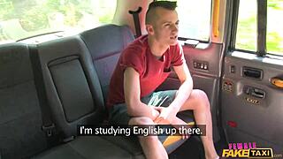 blonde pornstar with massive tits rides lucky skinny student in fake taxi 😈🍆