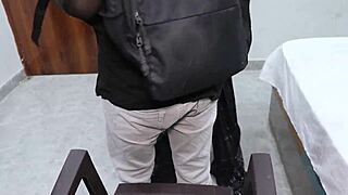 stepsister bends for stepbro's monster cock anal in empty house with creampie finish 😈🍑