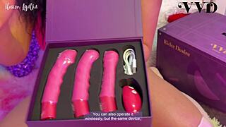 omg riding my new toy in skirt and stockings till i squirt everywhere 💦🍆 full review yay!!