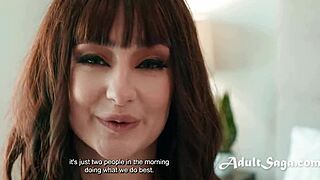 Blue-eyed cutie Stevie Moon begs Nade Nasty for steamy morning doggystyle close-up