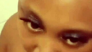 Cheating ebony thot teases in shower with fat juicy ass