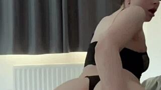 British coed dives into horny solo toy squirting frenzy