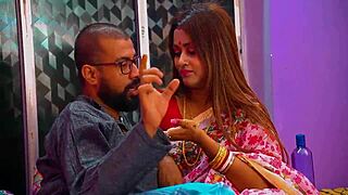 uhh my desi wife looks so hot seducin me on our anniversary...