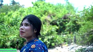 Suggestive village wife tricked into big dick pounding at ranch