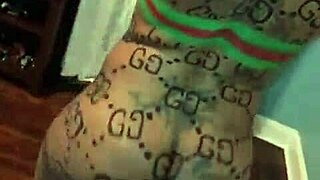 African stripper rips clothes naked twerking privately