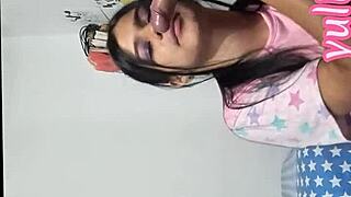 Horny stepmom seduces stepson, gulps every drop casero real!