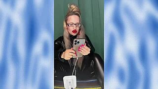 Watch me turn you into a sissy bimbo with glasses for your wife's femdom jerk off fantasy