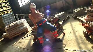 Shelby Moon's Massive Natural Tits Rip Clothes at Work Office Tease