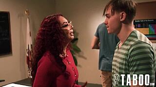 milf mommy learns hardcore blowjob the hard way with big tits