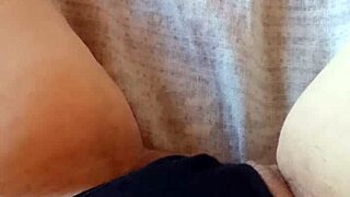gretala bares her sensual hairy bush in black slip teasing slow