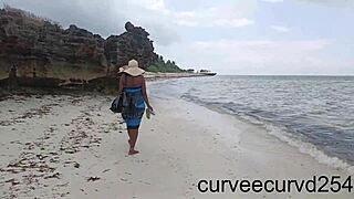 i made my uber driver grope my fat ebony pussy till i squirted everywhere on the beach... oops!!