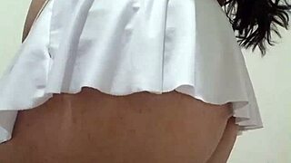 brazilian chubby rides toy front and back to climax