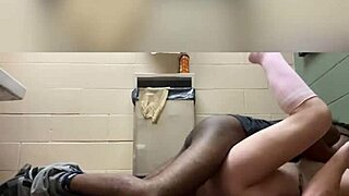 im gettin slutted out rough in this public bathroom gaggin on bbc