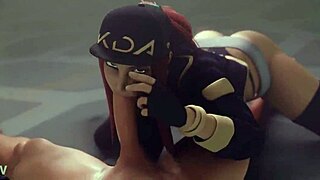 akali farts hot while sucking big cock and assfucking