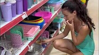 no panties store walk then wild splurge 😏💦🔥