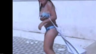 Filming Hot Brazilian Friend's Steamy Striptease and Ripped Clothes
