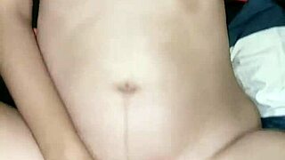 asian teen orgasms multiple times from vibrator play squirting milk on bedroom bed