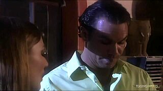 confident brunette seduces guy rides him deep then takes facial cum load