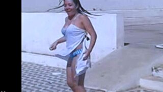 Filming Hot Brazilian Friend's Steamy Striptease and Ripped Clothes