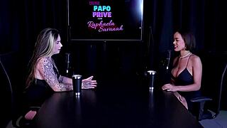 Alice Vasconcelos dirty chat highlights on Porn Cast Brazil part 1 sheer red vibes 😈🔥💦