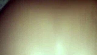 Ebony babe slides down on light-skinned guy's throbbing cock