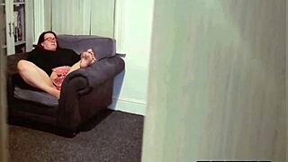 Real BBW wife spied masturbating in homemade voyeur clips with big natural tits and fat ass.