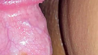 check out my sexy latina wife's tight wet pussy close-up creampie