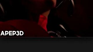 big tits loba rubs bald pussy! morrigan shakes massive boobs! blackfire fingers stepsis!!