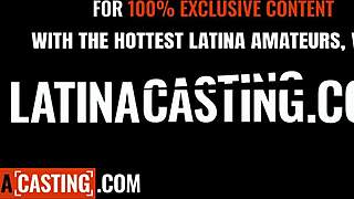 imagine this big natural tits latina getting stretched wide by huge white cock in her homemade casting