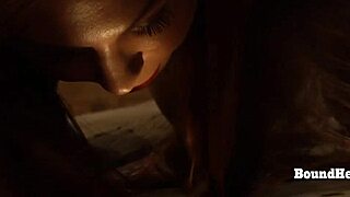 hey mistress, watch your bound slave masturbate orgasm on bed?