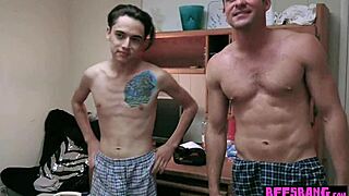 Hot 18+ teen BFFs strip pong explodes into clothes-ripped bisexual orgy pounding