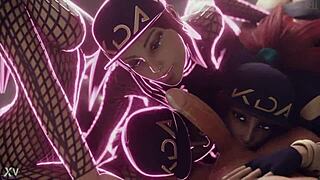 akali farts hot while sucking big cock and assfucking