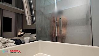 jealous husband watches his cute latina brazilian wife shower with massive bbc cuckold interracial amateurs