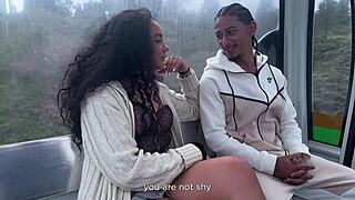 hookin up with this thick latina bbw in the cable car n its gettin wild