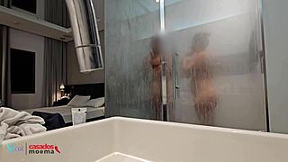 jealous husband watches his cute latina brazilian wife shower with massive bbc cuckold interracial amateurs