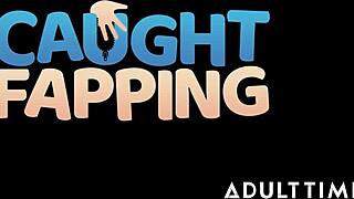 god i feel so slutty getting caught masturbating then riding that nerd's cock hard