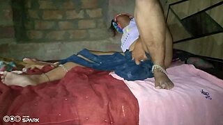 hot indian desi step brother-in-law sneaks in for sister-in-law pounding then flips her for more intense sex.